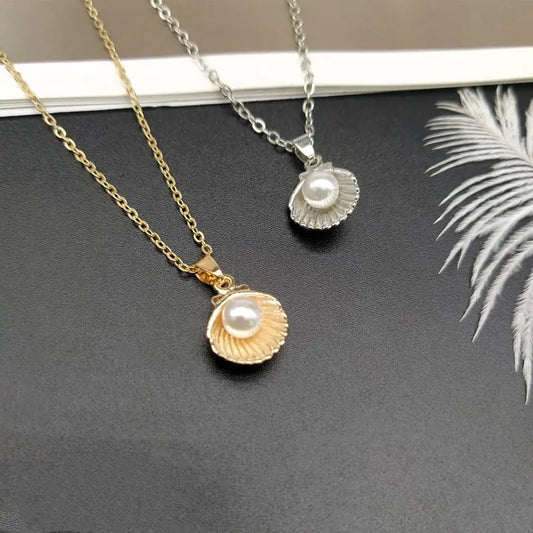 Exquisite Shell Elegance Pearl Pendant 🐚💖